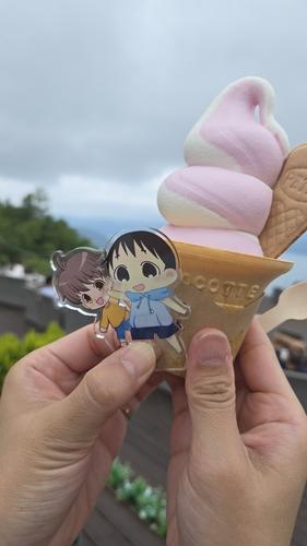 赤しそソフトクリーム